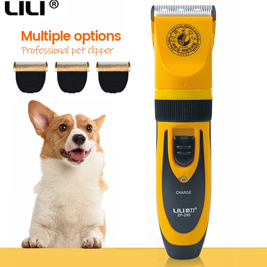 100-240V Electric Professional Pet Hair Clippers Grooming Shaver Rechargeable Dogs Hair Trimmer Haircut Machine for Cats Rabbit