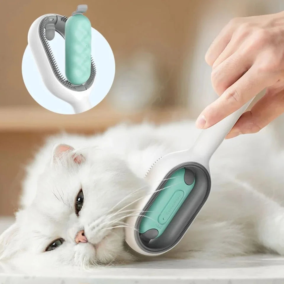 1pc Multifunctional Pet Brush for Dog and Cat Grooming Massage Comb with Water Tank, Hair Remover Supplies, Kitten Skin Cleaning