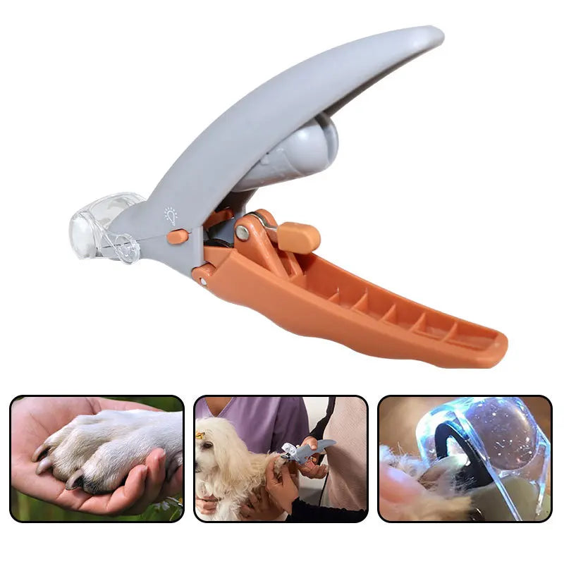 1~5PCS New Professional Pet Nail Clipper Scissors Pet Dog Cat Nail Cutter Toe Claw Clippers Scissor LED Light Nail Trimmer Pet